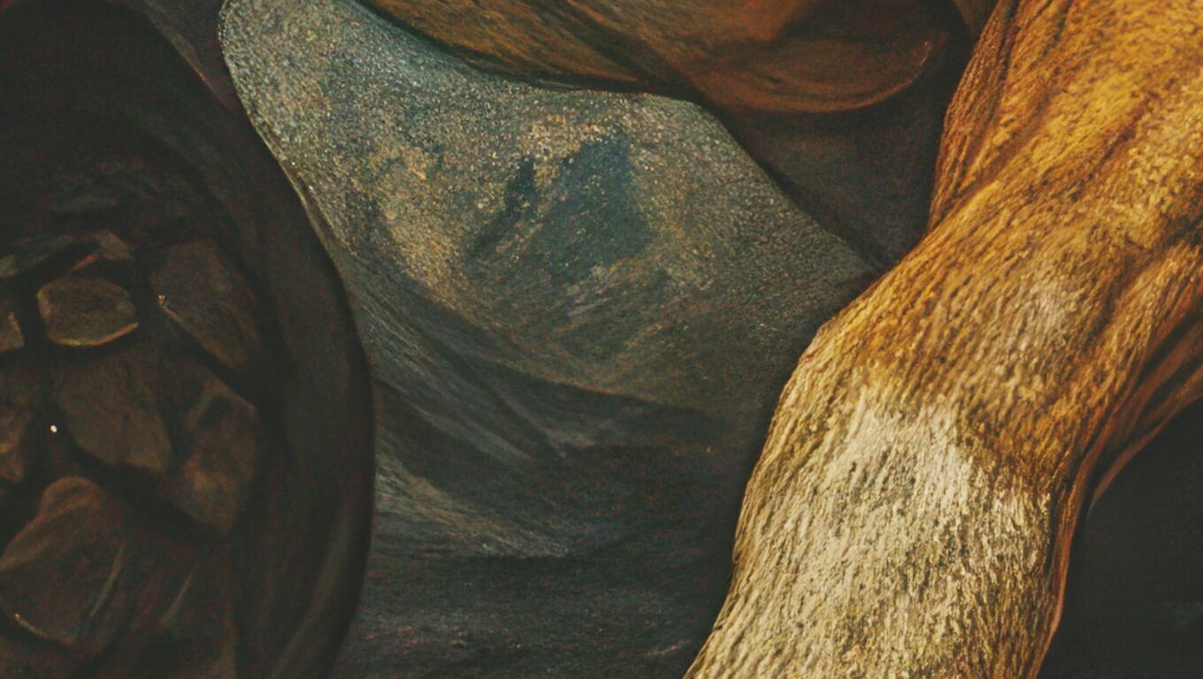 16K Base Color Texture Dog and Serpent Mural Ultra HD  Texture_14