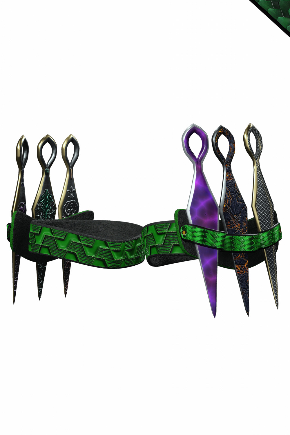 Venoma Ninja Game Ready Stylized Assassin Snake Inspired Sci Fi Low-poly 3D model_23