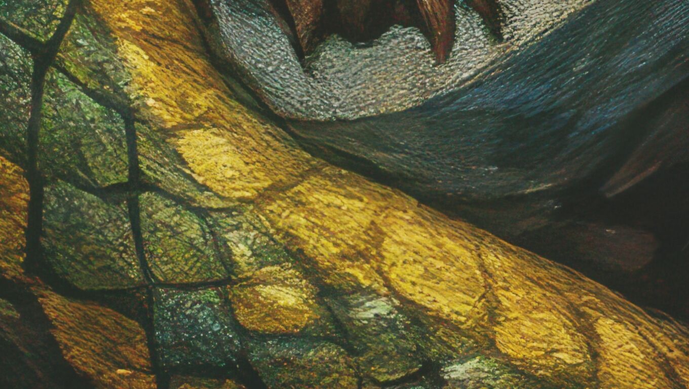 16K Base Color Texture Dog and Serpent Mural Ultra HD Texture_14