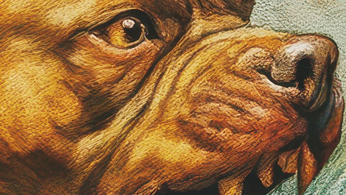 16K Base Color Texture Dog and Serpent Mural Ultra HD Texture_10