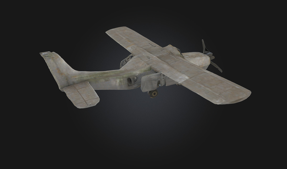 Rusty Skyhawk Forgotten Wings of a Bygone Era 3D model_3