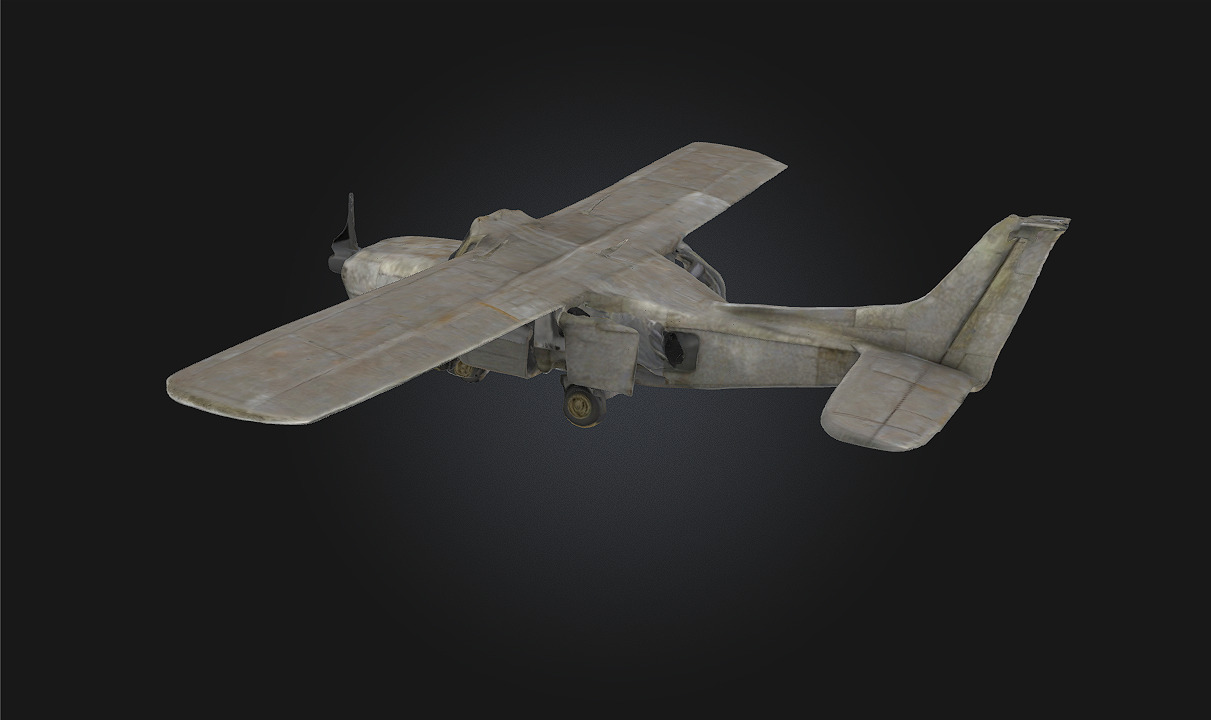 Rusty Skyhawk Forgotten Wings of a Bygone Era 3D model_4