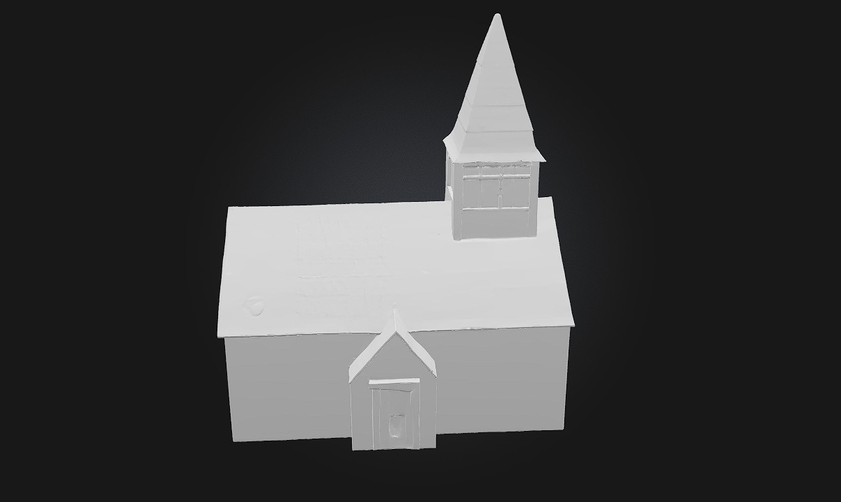 Stone Chapel Render Sacred Stillness in Timeless Stone 3D model_8