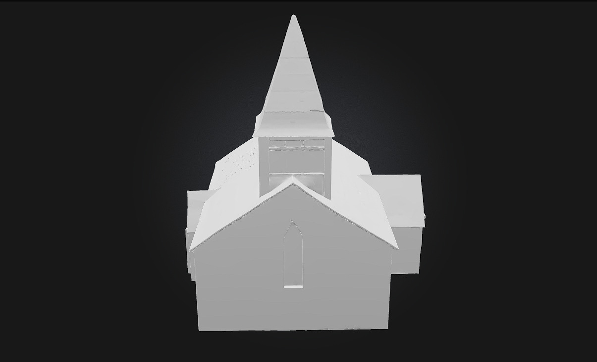 Stone Chapel Render Sacred Stillness in Timeless Stone 3D model_7