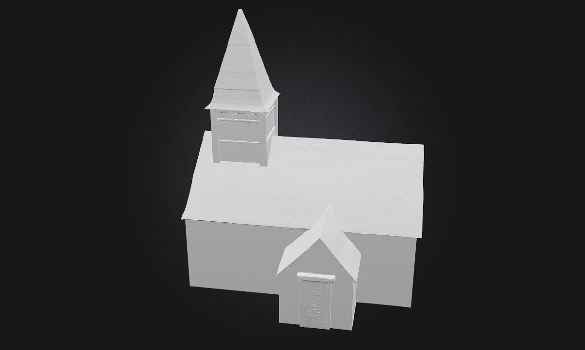 Stone Chapel Render Sacred Stillness in Timeless Stone 3D model_10