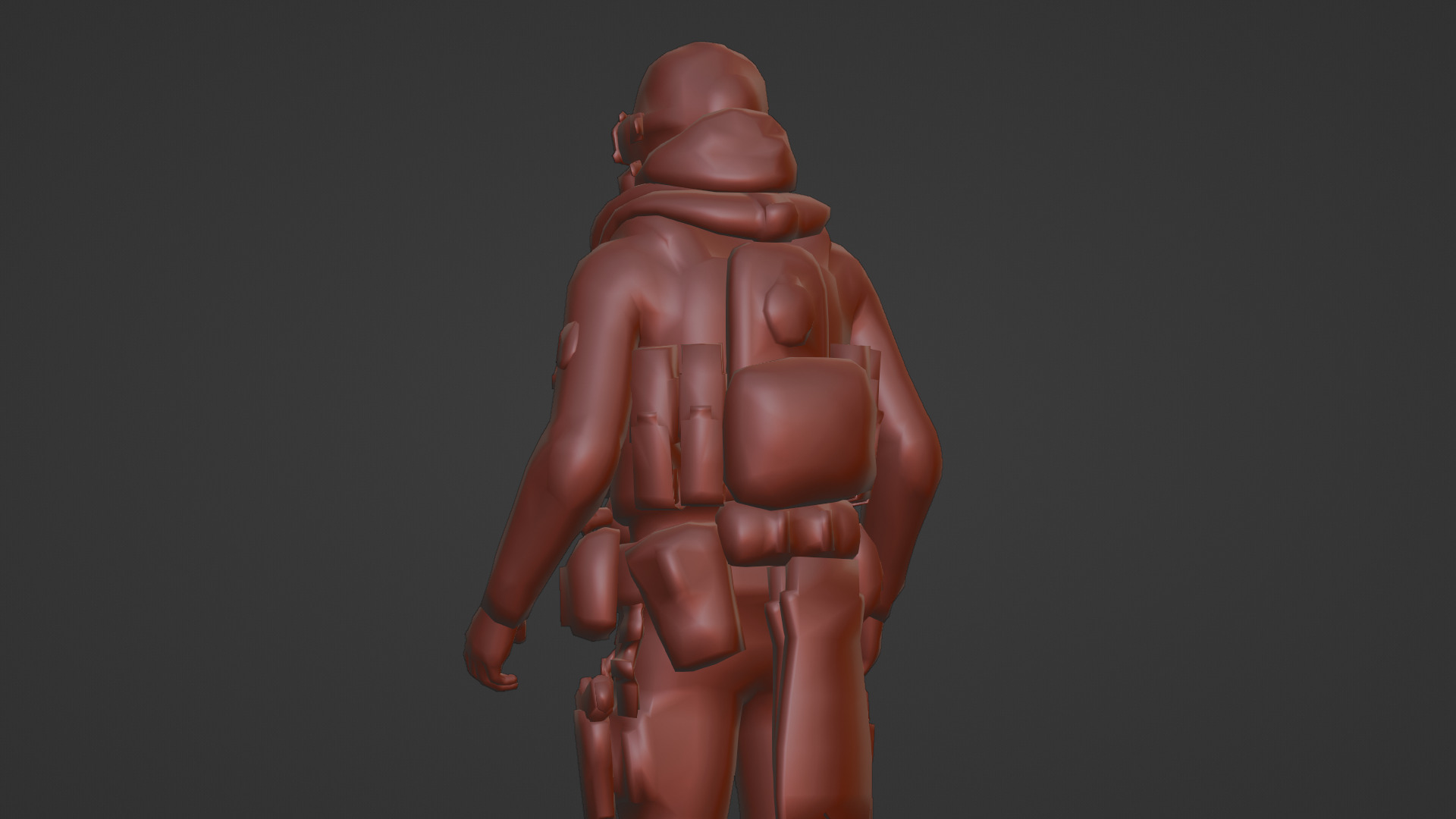 Advanced Fighter Pilot 3D Model Rigged Game Ready  Low-poly 3D model_22