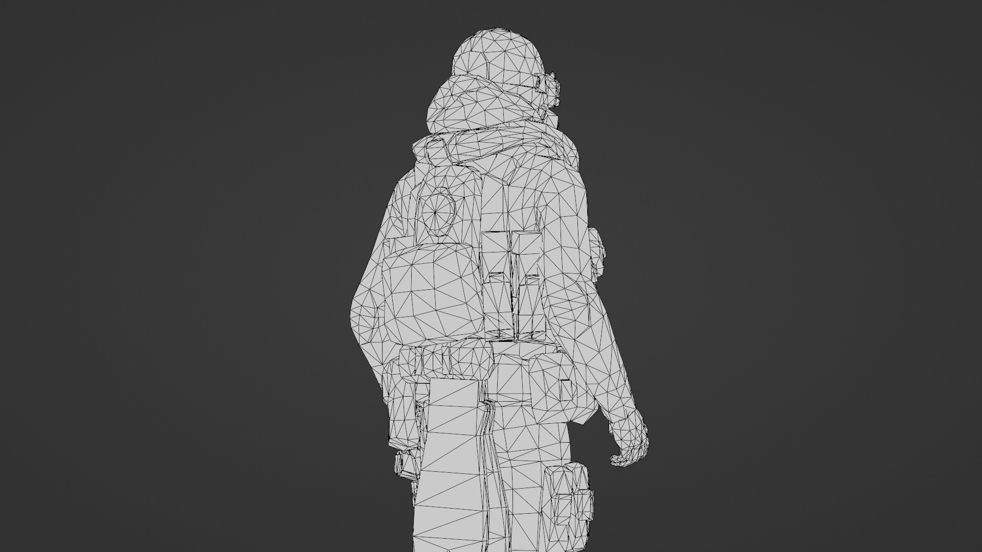 Advanced Fighter Pilot 3D Model Rigged Game Ready  Low-poly 3D model_25