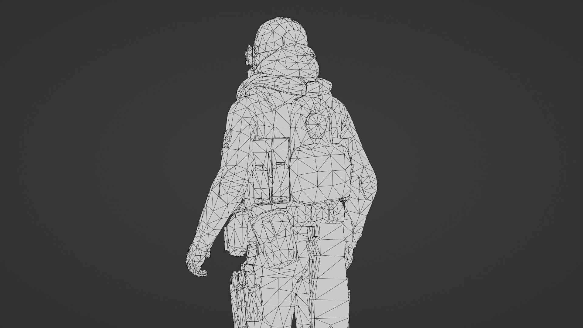 Advanced Fighter Pilot 3D Model Rigged Game Ready  Low-poly 3D model_34