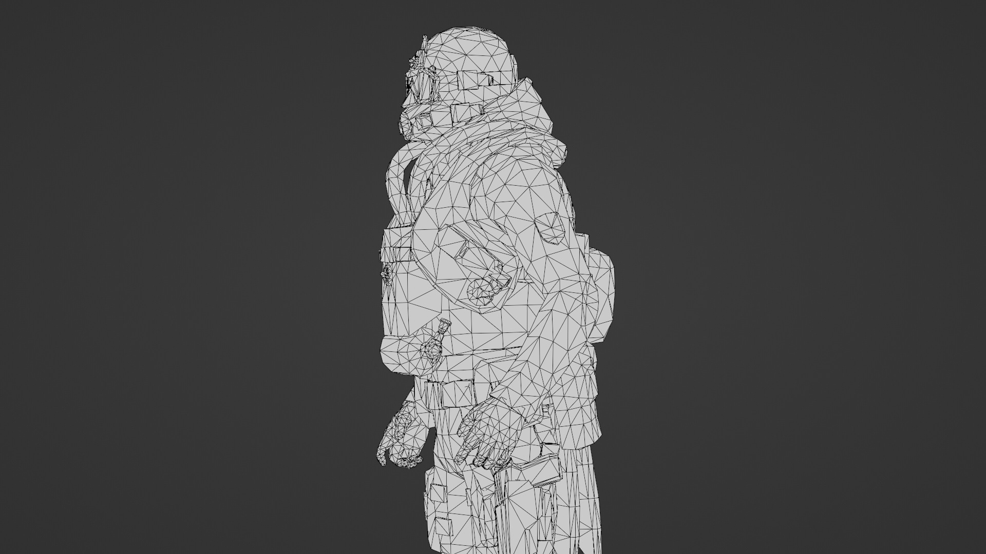 Advanced Fighter Pilot 3D Model Rigged Game Ready  Low-poly 3D model_33