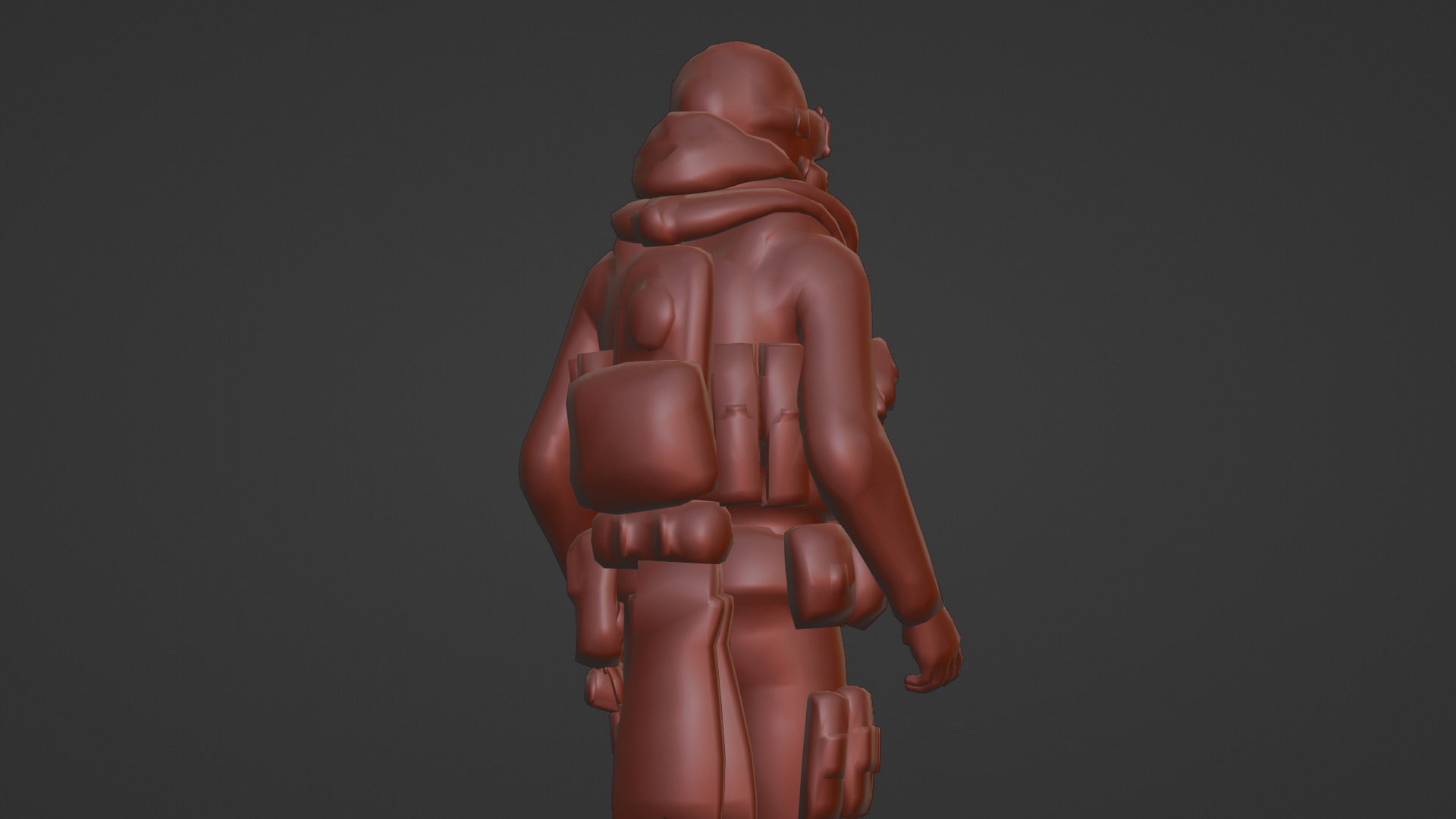 Advanced Fighter Pilot 3D Model Rigged Game Ready  Low-poly 3D model_13