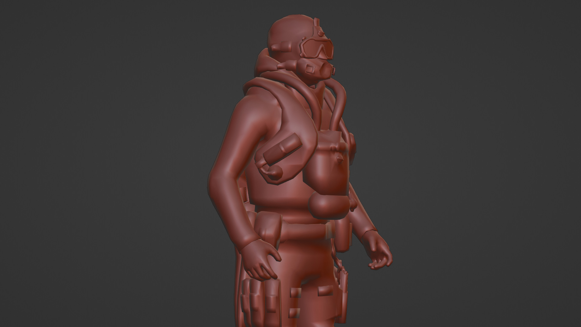 Advanced Fighter Pilot 3D Model Rigged Game Ready  Low-poly 3D model_14