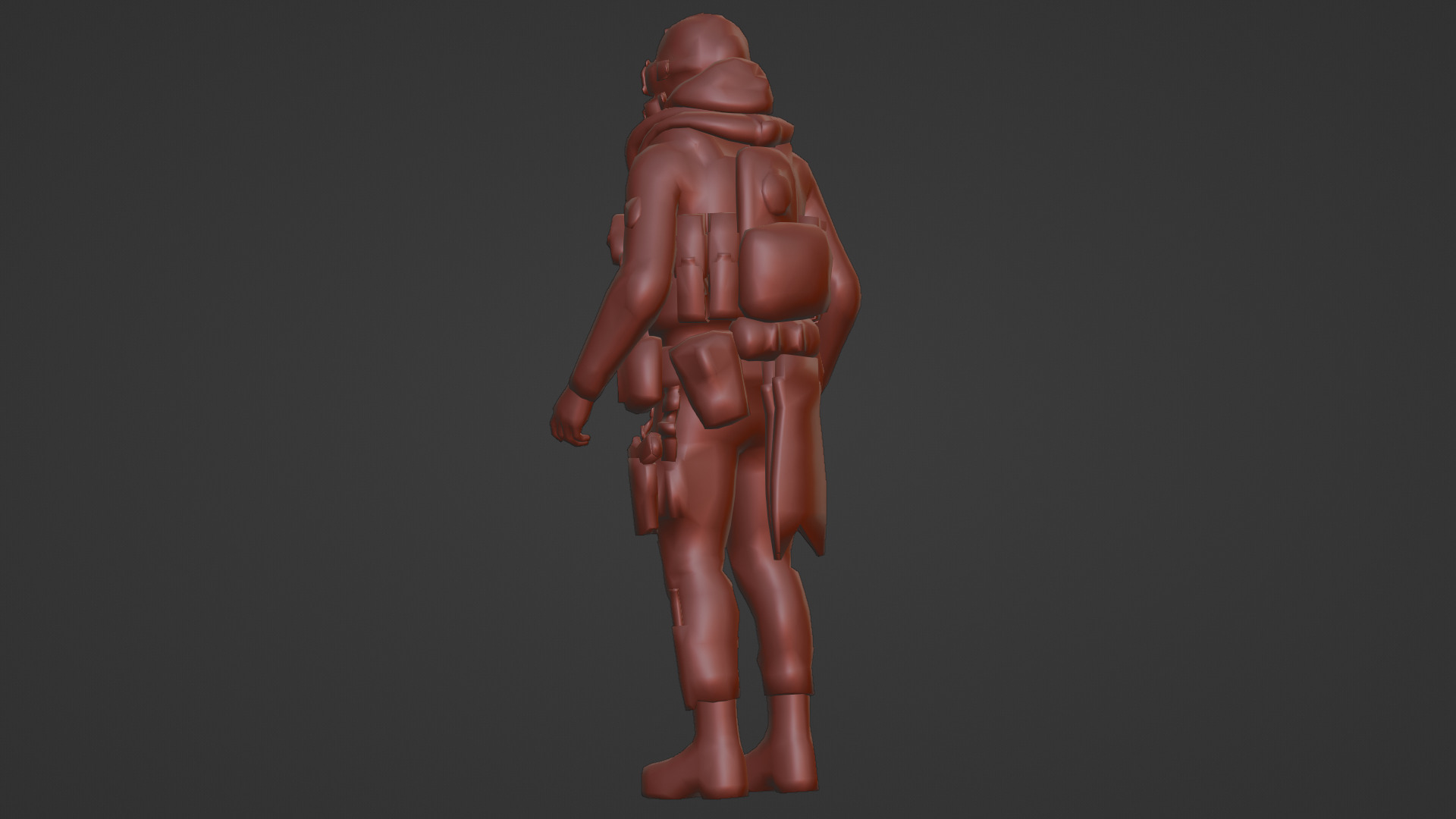 Advanced Fighter Pilot 3D Model Rigged Game Ready  Low-poly 3D model_16