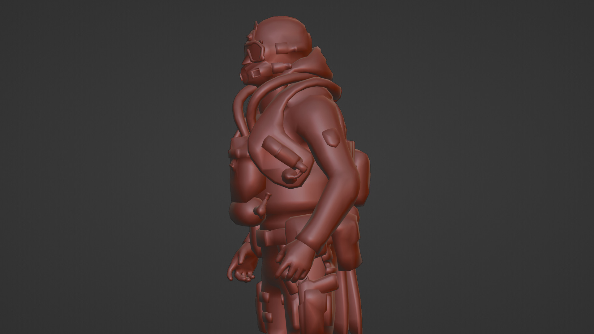 Advanced Fighter Pilot 3D Model Rigged Game Ready  Low-poly 3D model_21