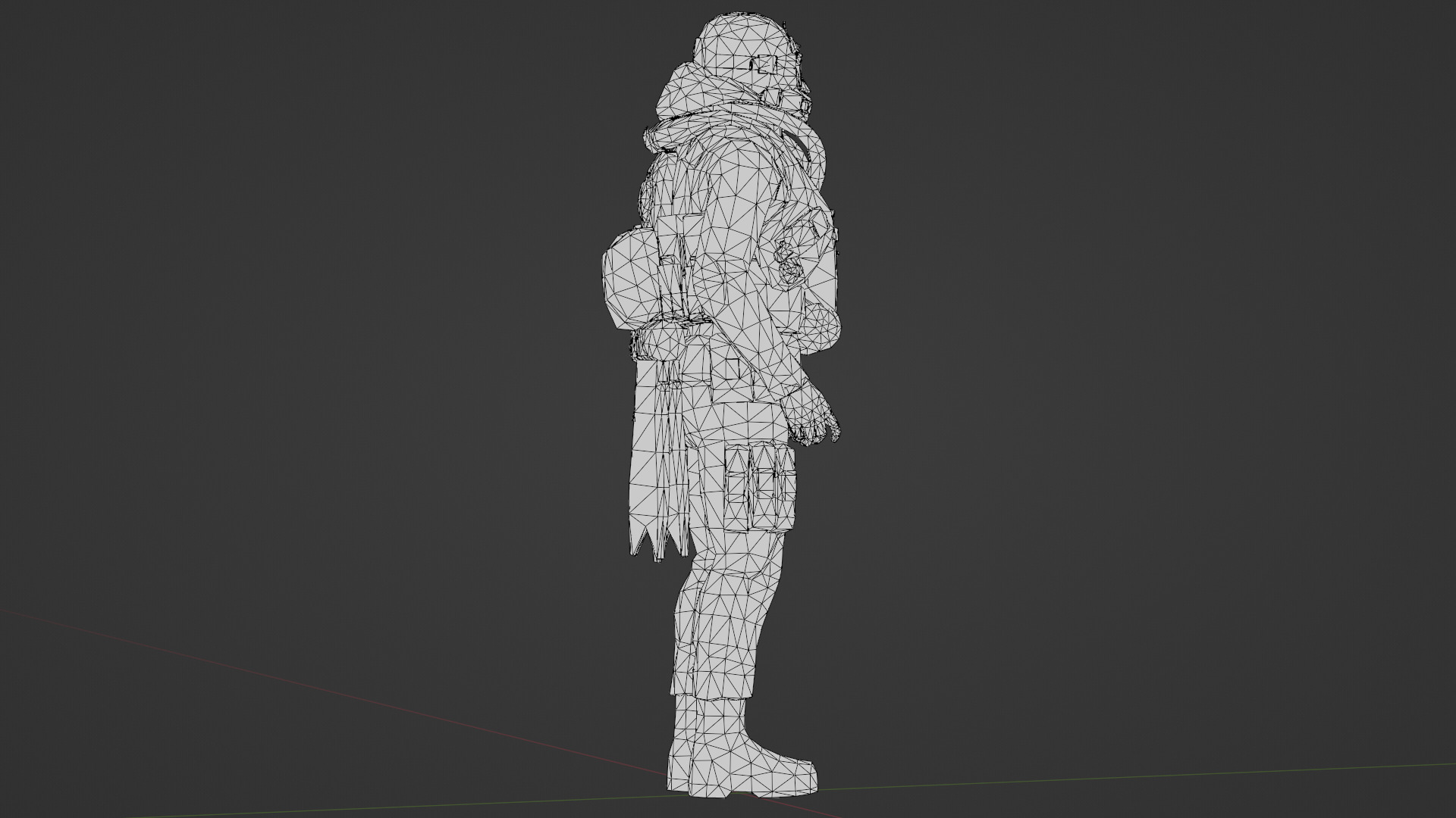 Advanced Fighter Pilot 3D Model Rigged Game Ready  Low-poly 3D model_30