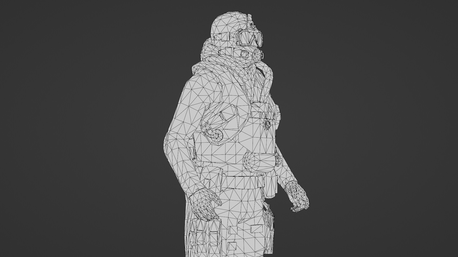 Advanced Fighter Pilot 3D Model Rigged Game Ready  Low-poly 3D model_26