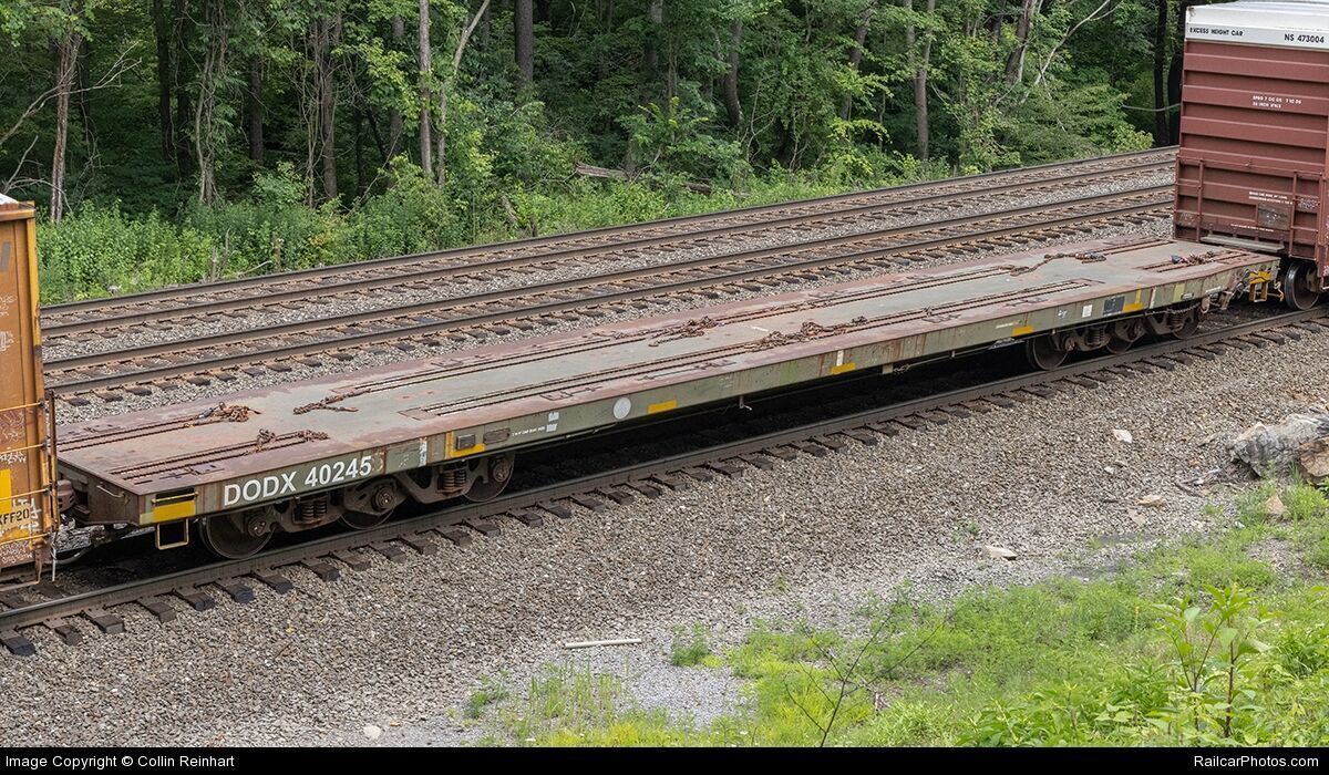 HO Ortner 68 DODX Heavy Duty Flatcar 3D print model_2