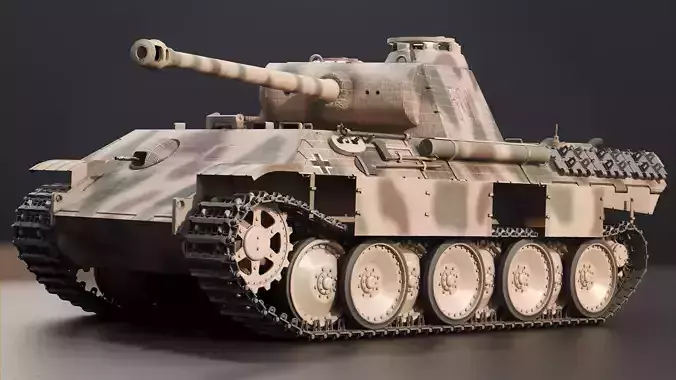 Panzer V Panther - WW2 German Medium Tank 3D model