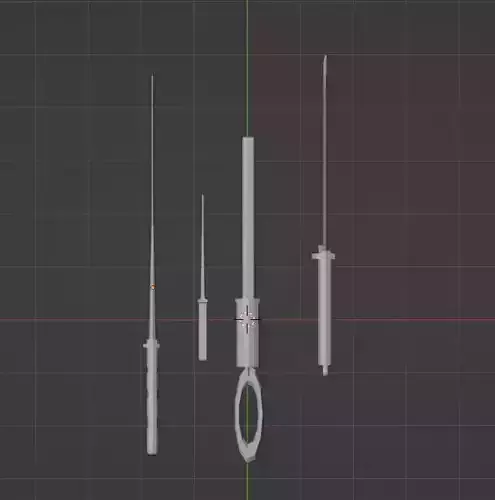 sword pack Free low-poly 3D model
