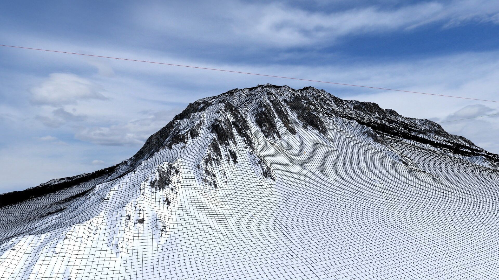 Snow Mountain 08 Low-poly 3D model_12