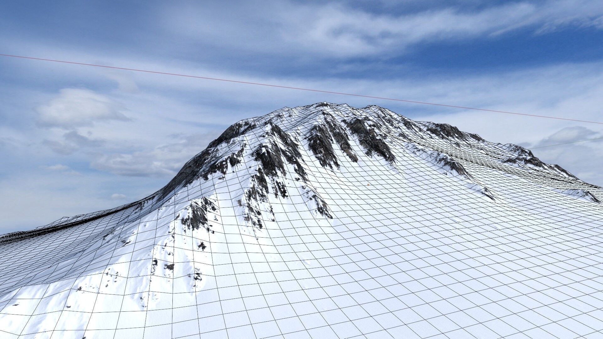 Snow Mountain 08 Low-poly 3D model_13