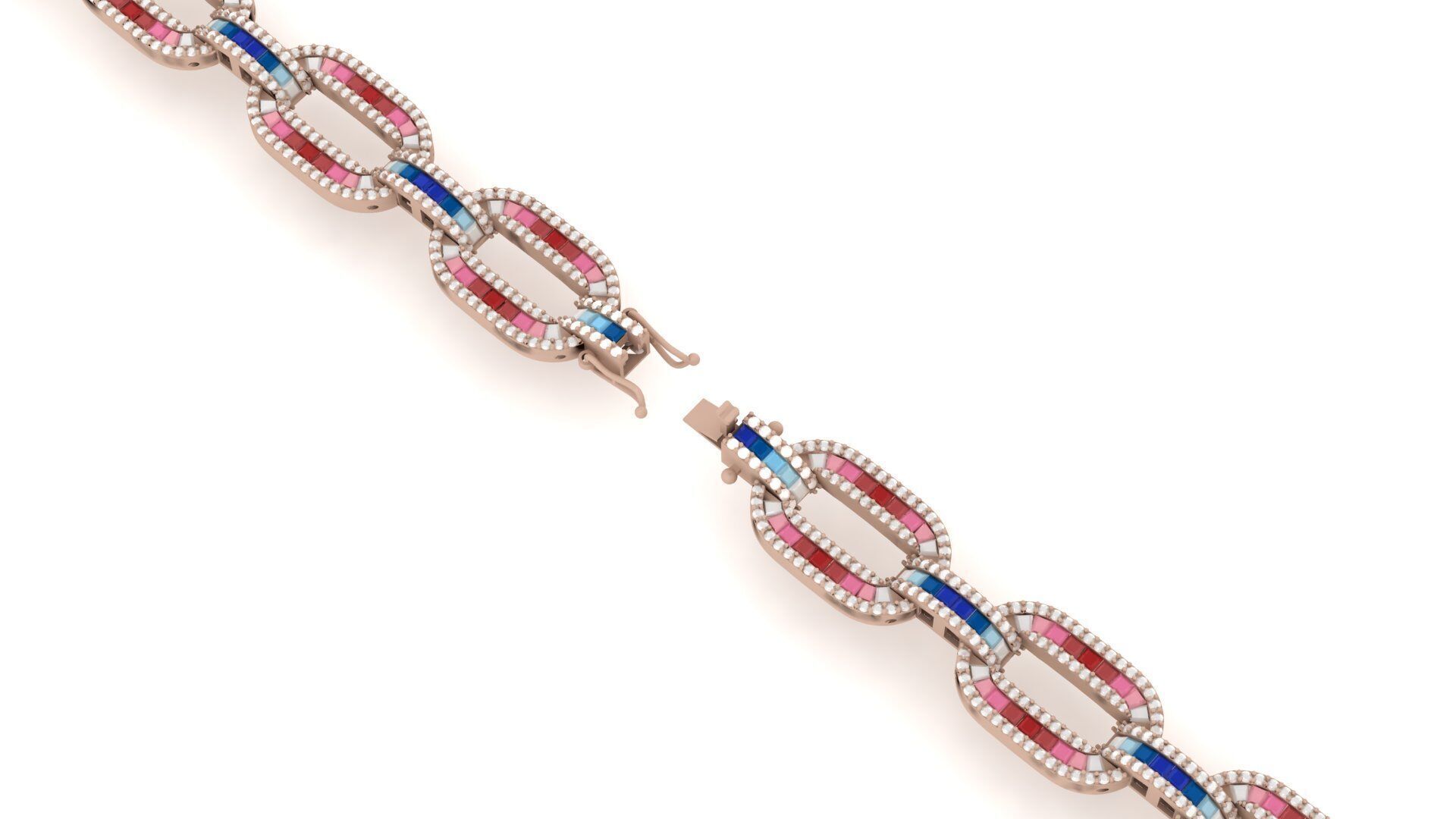 Bracelet 0021 3D print model_3