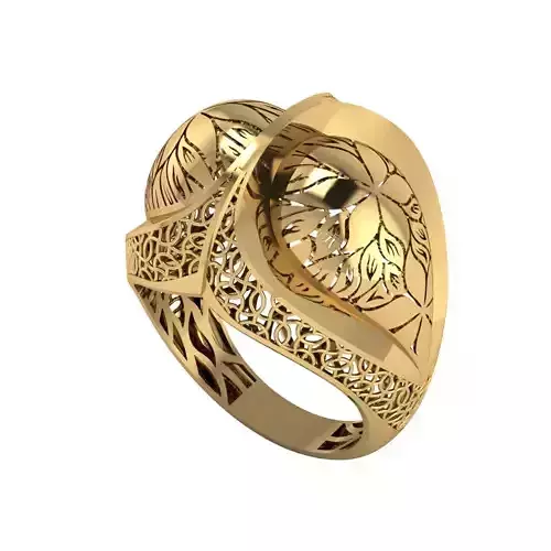 Lightweight Fusion Ring  Ready for Casting TR015