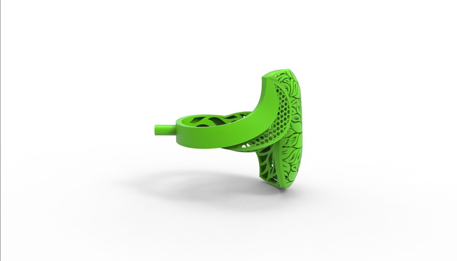 Lightweight Fusion Ring  Ready for Casting TR014 3D print model_7