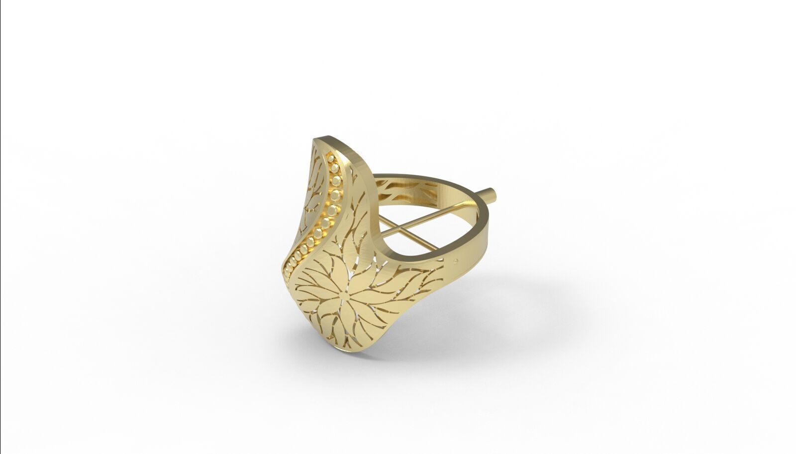 Lightweight Fusion Ring  Ready for Casting TR013 3D print model_1