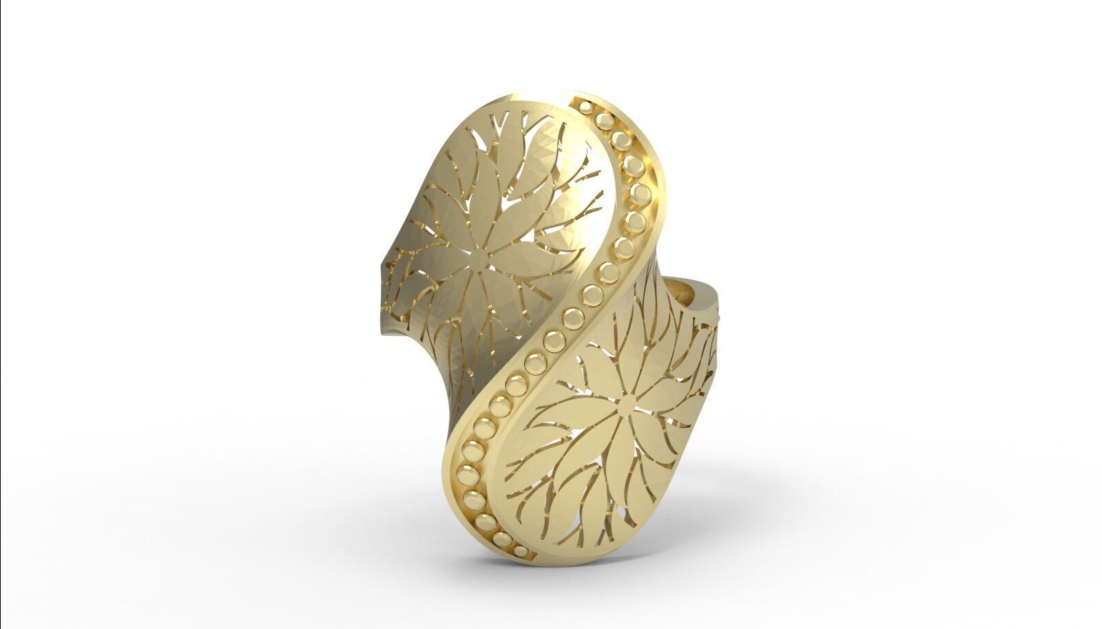 Lightweight Fusion Ring  Ready for Casting TR013 3D print model_20