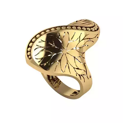 Lightweight Fusion Ring  Ready for Casting TR013 3D print model