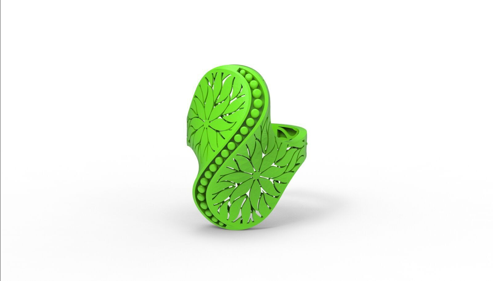 Lightweight Fusion Ring  Ready for Casting TR013 3D print model_23