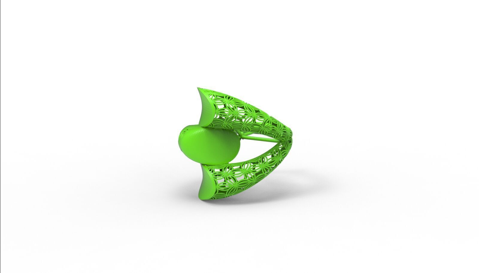 Lightweight Fusion Ring  Ready for Casting TR012 3D print model_5