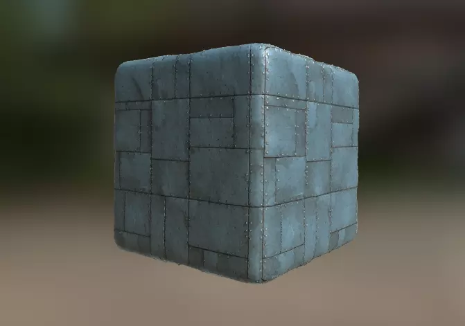 Armored Metal PBR Textures Texture_0