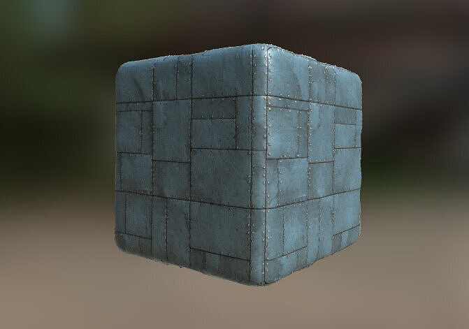 Armored Metal PBR Textures Texture