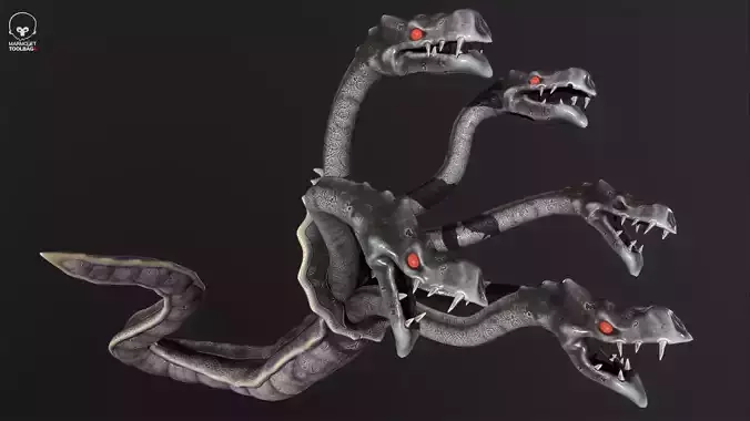 Hydra Low-poly 3D model