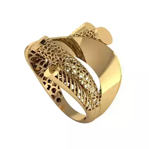 Lightweight Fusion Ring  Ready for Casting TR010 3D print model