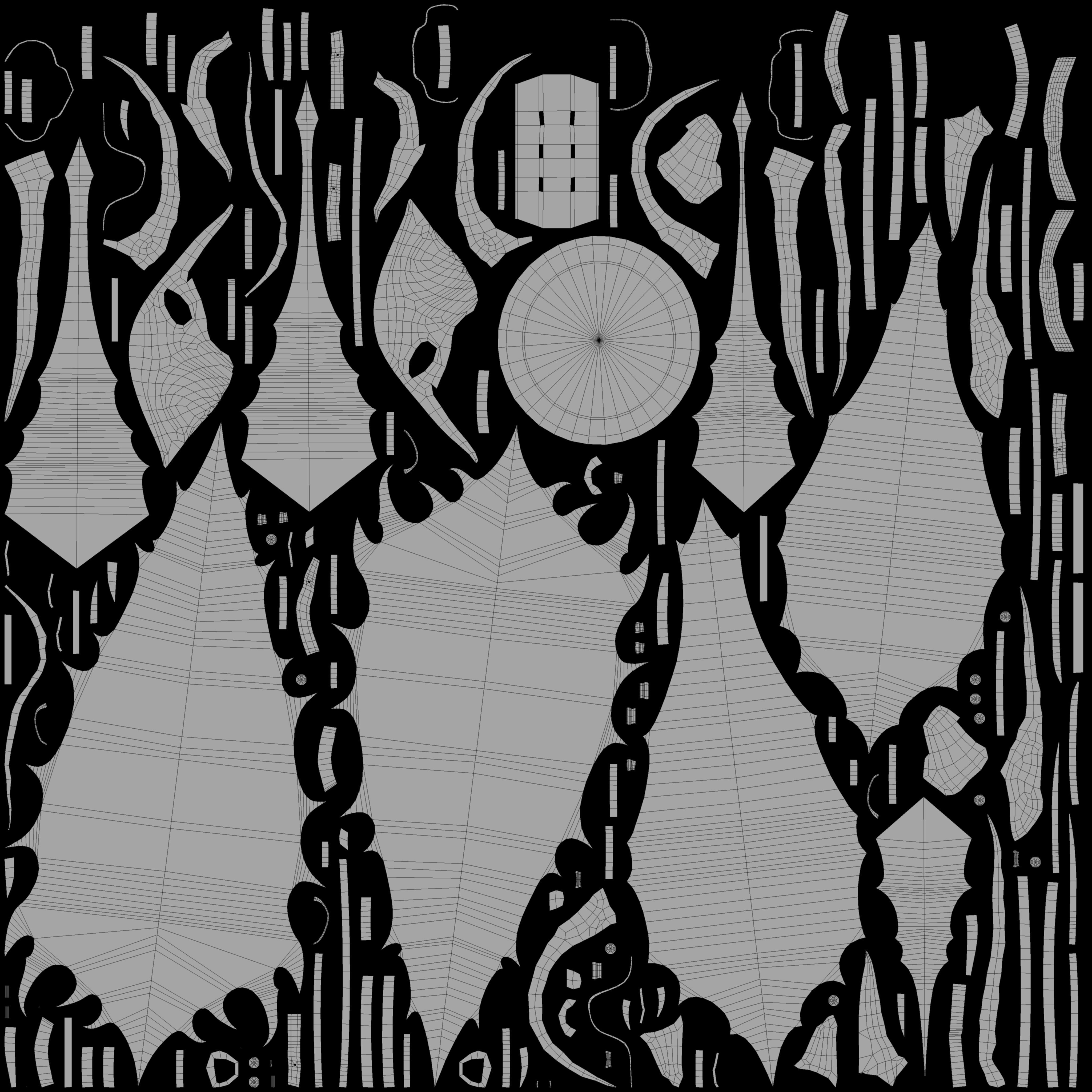 Fantasy shield 1 game ready 3d model Low-poly 3D model_16