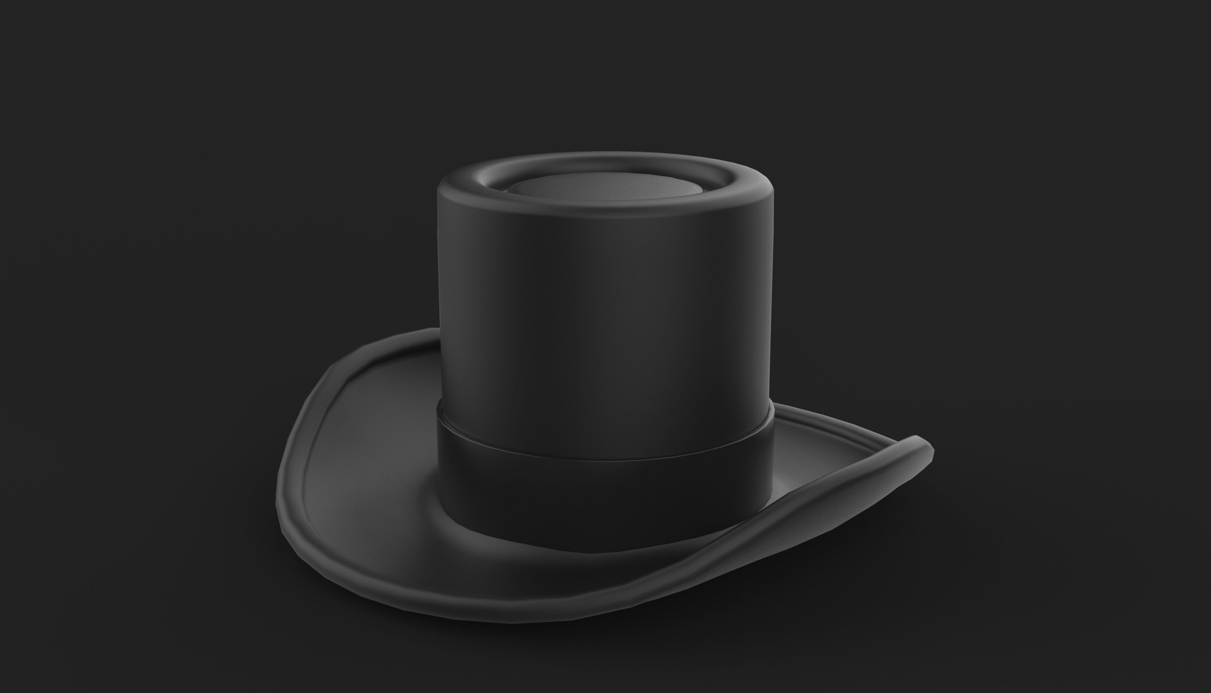 Top Hat 3D model_7