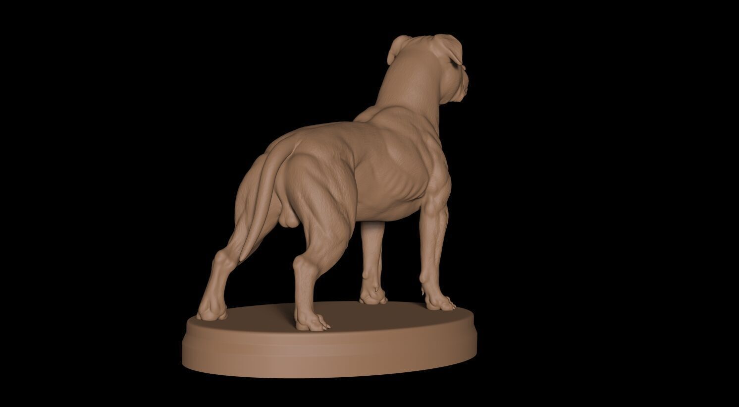 Pitbull Terrier 3D 3D print model_2
