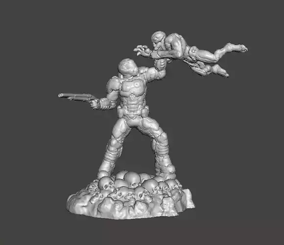 SLAYER COVER ART MINIATURE MODEL FIGURE FOR SCIFI GAMES RPG DND