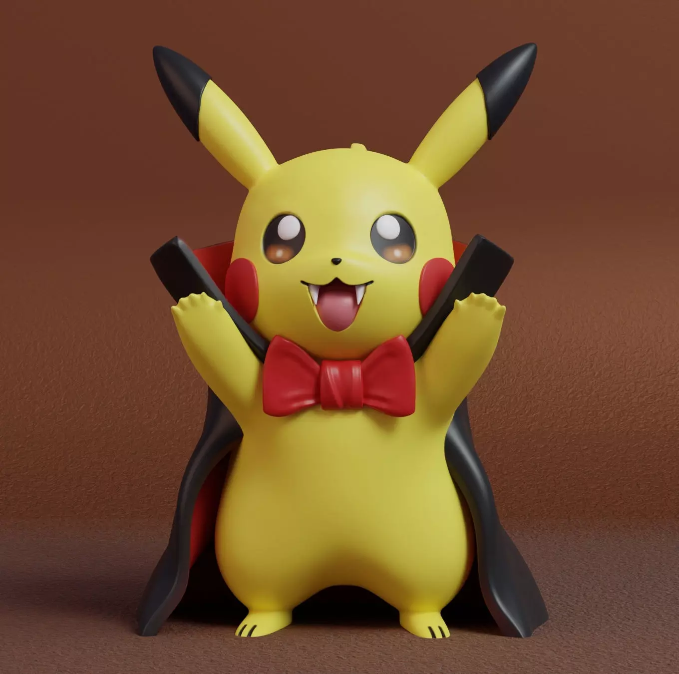 Pokemon - Pikachu Dracula Halloween Free 3D print model