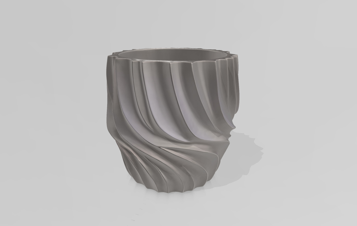 Modern abstract decorative pot 3D print model_2