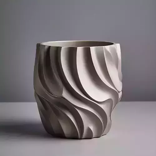 Modern abstract decorative pot