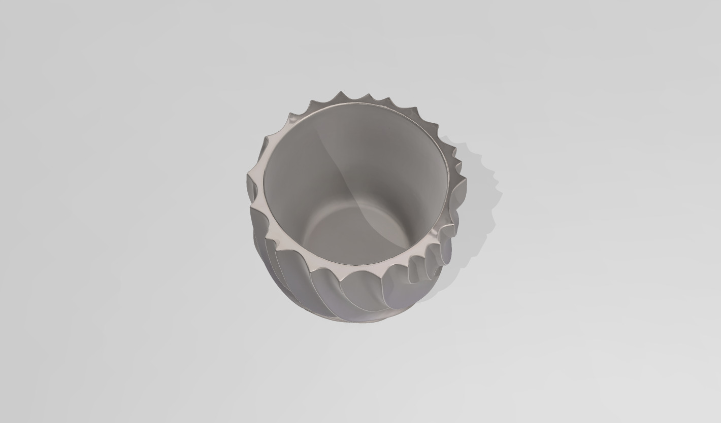 Modern abstract decorative pot 3D print model_3