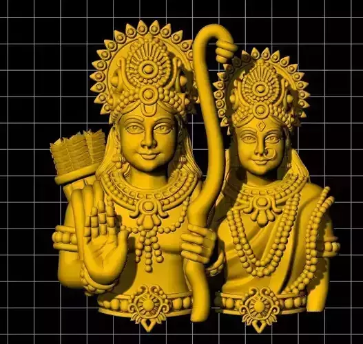 sitha ram pendent gold silver