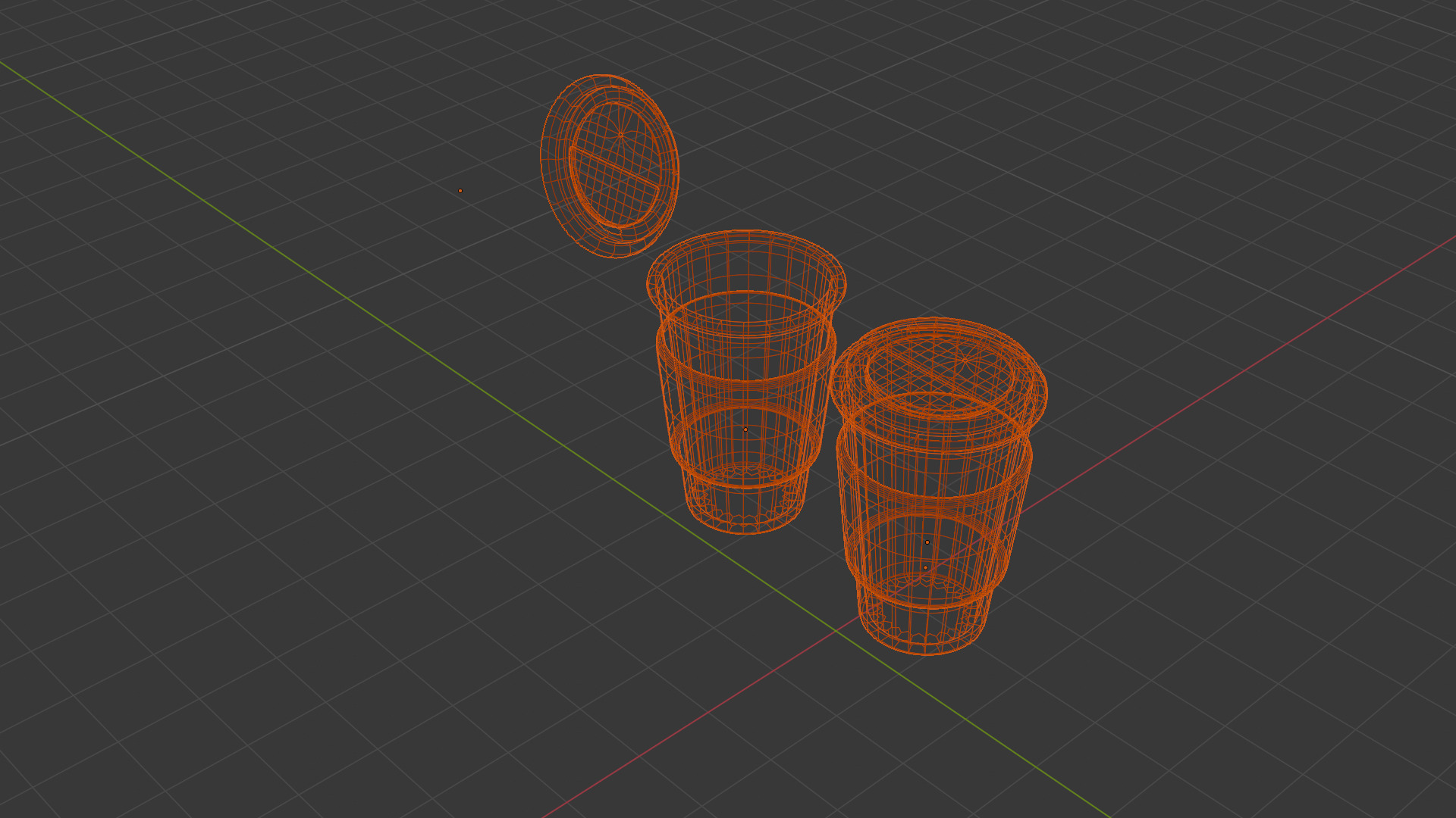Low-Poly Coffee Cup with Lid - Reusable Eco Mug Low-poly 3D model_7