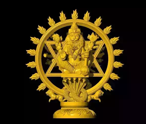 narasimha  swami gold silver pendent locket