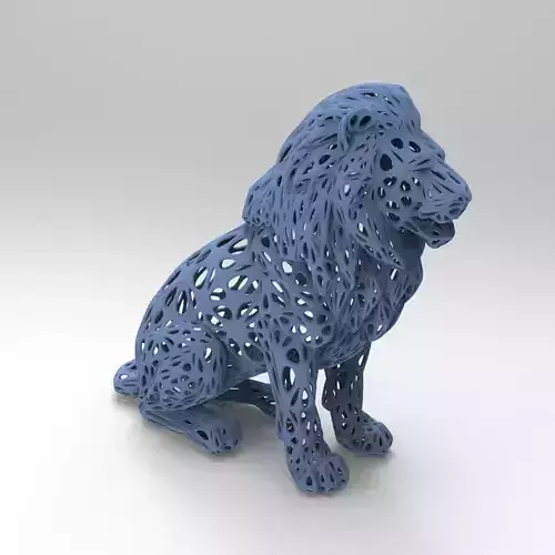 Lion Voronoi Style