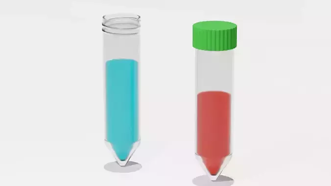 Centrifuge tube Low-poly 3D model