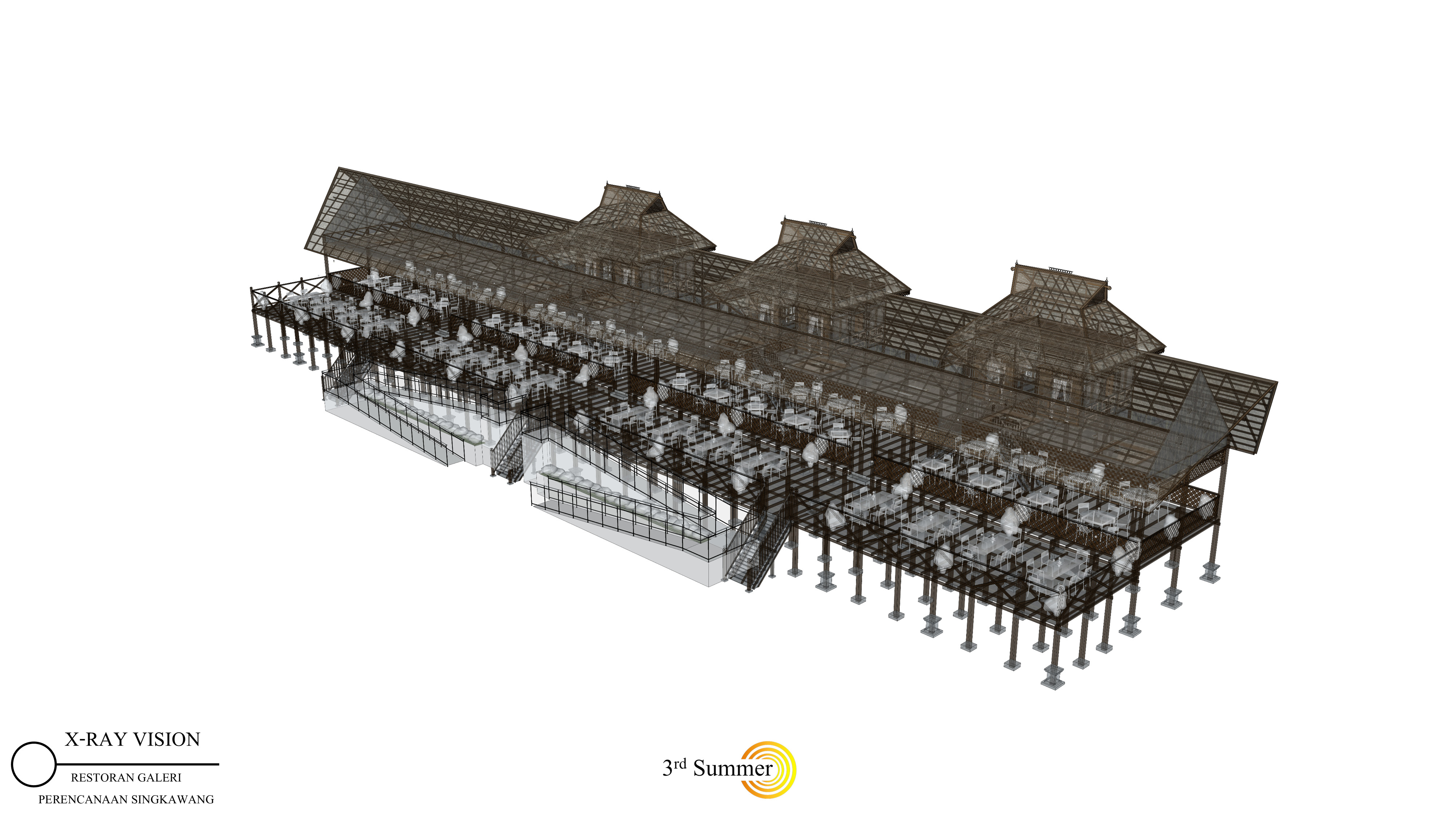 Restaurant Of The Singkawang Planning Gallery 3D model_12